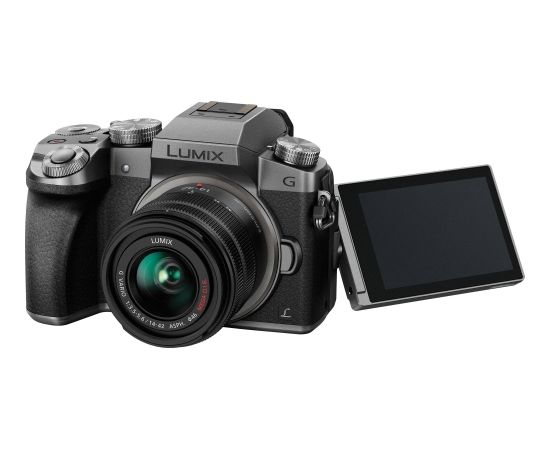 Panasonic Lumix DMC-G7 + 14-42мм Kit, серебристый