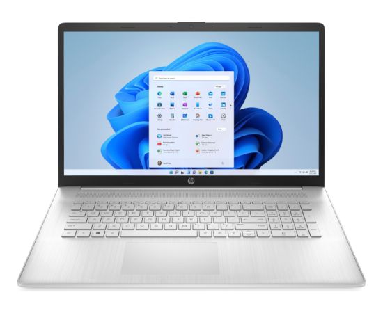 HP Laptop 17-cp2010ny - Ryzen 3-7320U quad, 17.3" FHD AG IPS 250nits, 8GB, 512G SSD backlit keyboard, Natural Silver, Win 11 Home, 1 years   97X22EA#B1R