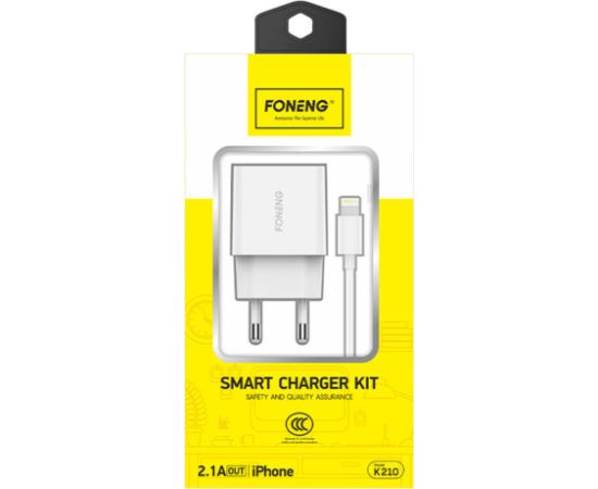 Charger Foneng 1x USB K210 + USB Lightning cable