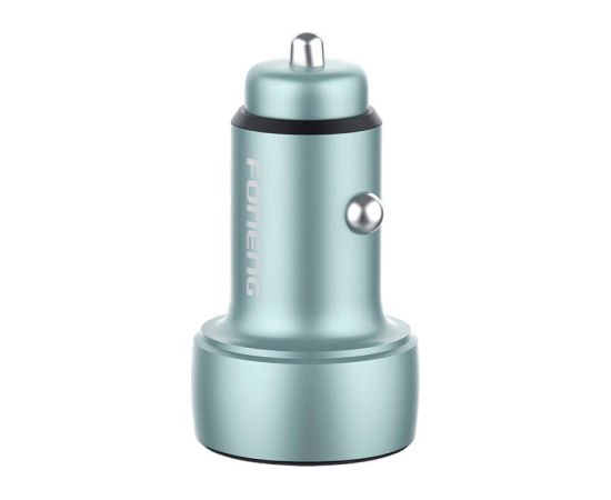 Foneng C18 car charger 1xUSB-A i 1xUSB-C 2.4A, 48W (gray) Telefonu lādētāji 12v Automašīnām
