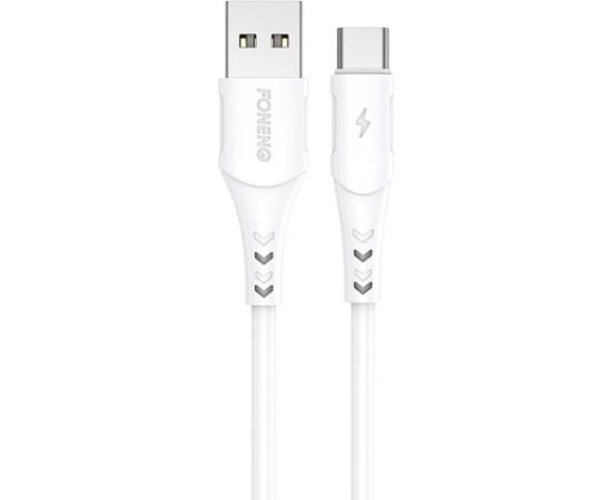 Cable USB to USB-C Foneng, x81 2.1A, 1m (white)