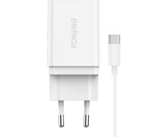 Fast charger Foneng 1x USB K300 + USB to USB-C cable