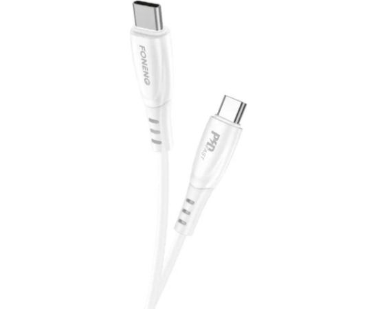 USB-C to USB-C cable Foneng X73, 60W, 1m (white)