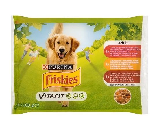 Purina Friskies Vitafit Adult 4x100g - 7613035343580