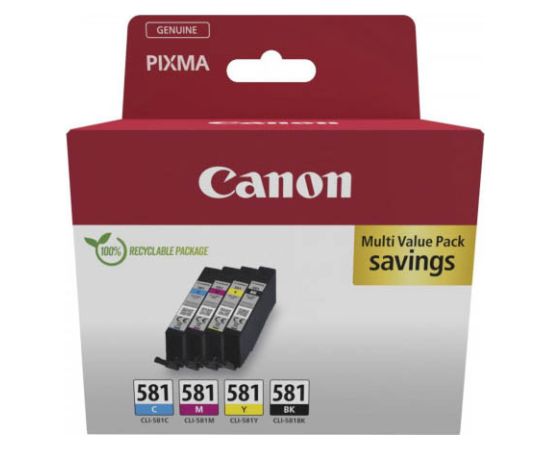 Canon ink CLI-581 C/M/Y/BK Multipack, color/black