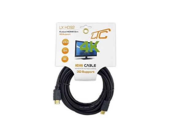 LTC LXHD92 HDMI-HDMI Kabelis 5m /  4K  / v2.0