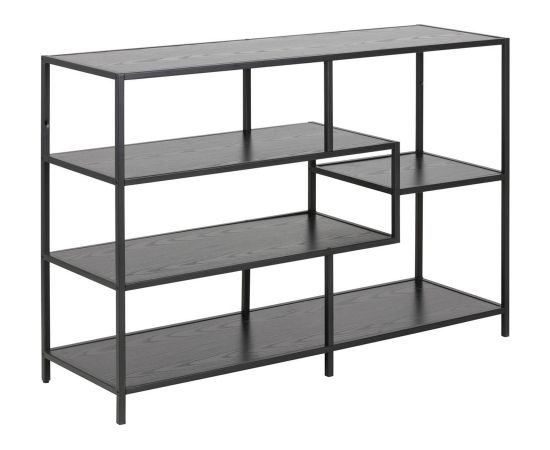 Gramatu plaukts SEAFORD 114x35xH78cm, melns