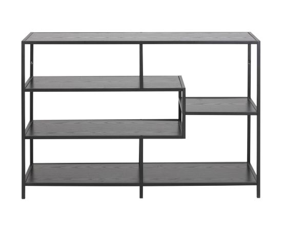 Gramatu plaukts SEAFORD 114x35xH78cm, melns
