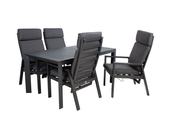 Dārza mēbeļu komplekts TOMSON galds un 4 krēsli