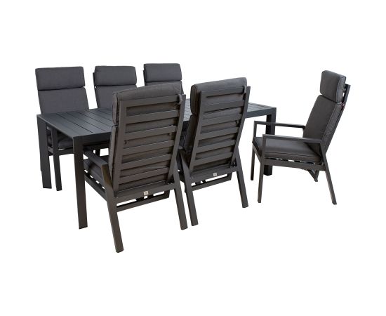 Dārza mēbeļu komplekts TOMSON galds un 6 krēsli