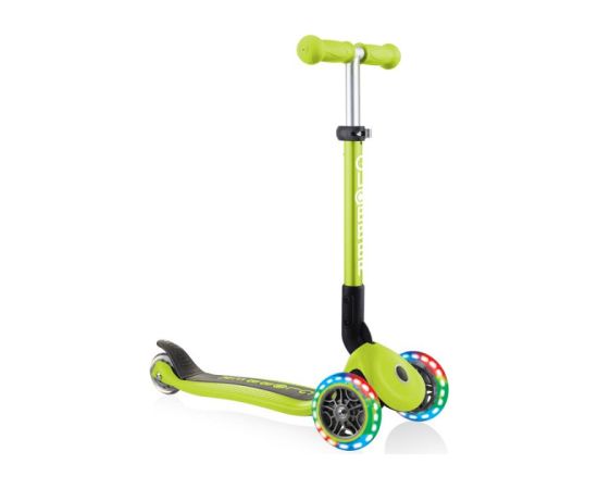 3-wheel scooter Globber Foldable Lights Lime Green Jr 437-106