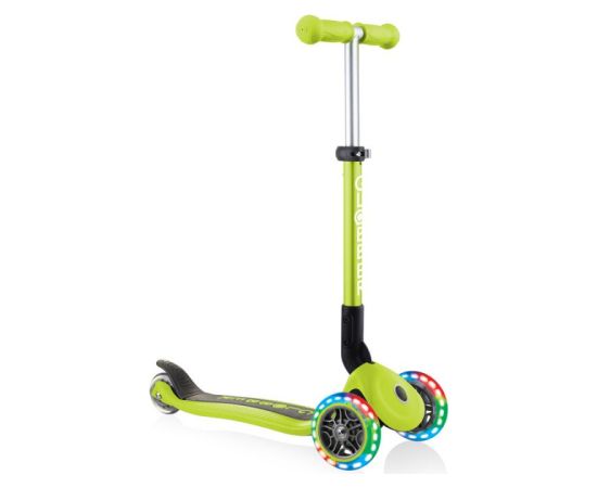 3-wheel scooter Globber Foldable Lights Lime Green Jr 437-106