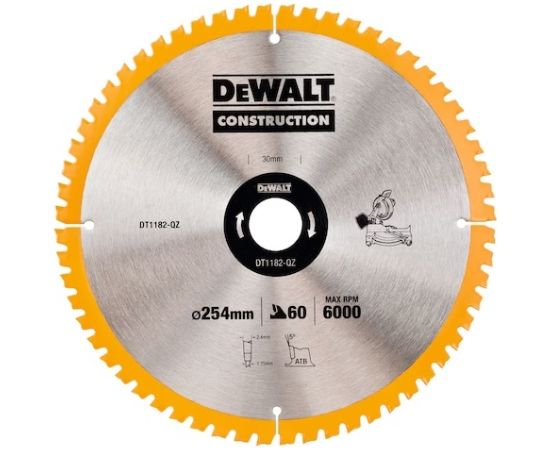 Griešanas disks DeWalt DT1182-QZ; 254 mm