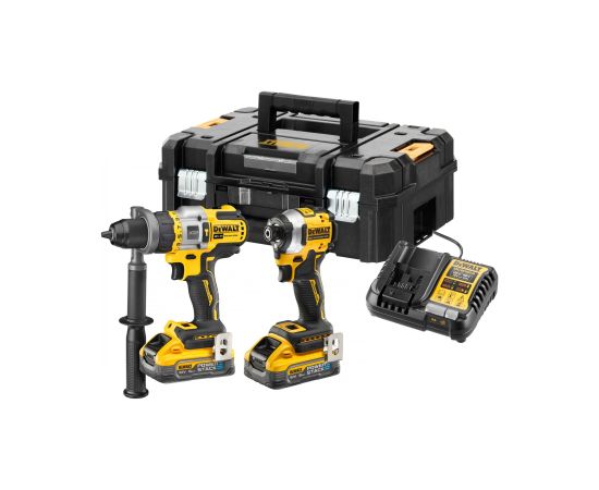 Instrumentu komplekts DeWalt DCK2052H2T-QW (DCD999 + DCF850); 18 V; 2x5,0 Ah akum.