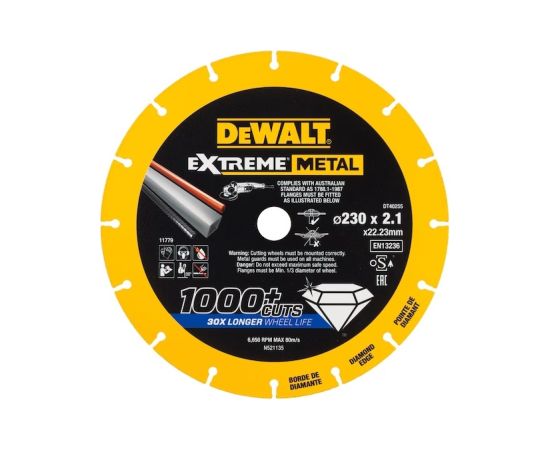 Dimanta griešanas disks DeWalt DT40255-QZ; 230x22,23 mm