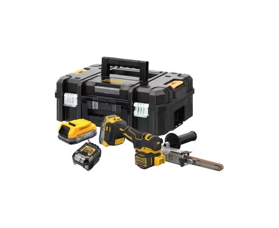 Lenšu slīpmašīna DeWalt DCM200E2T-QW; 18 V; 2x1,7 Ah akum.