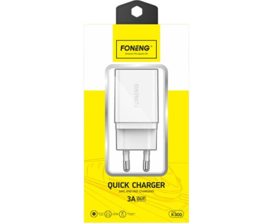 Fast Charger Foneng K300 1x USB 3A (white)