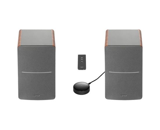 Speakers 2.0 Edifier R1280T with Smart Wi-Fi Audio Streamer WiiM Mini (brown)