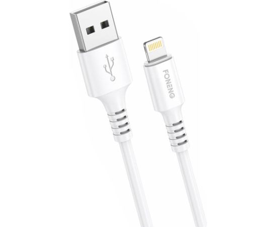 Cable USB to Lightning Foneng, x85 iPhone 3A Quick Charge, 1m (white)