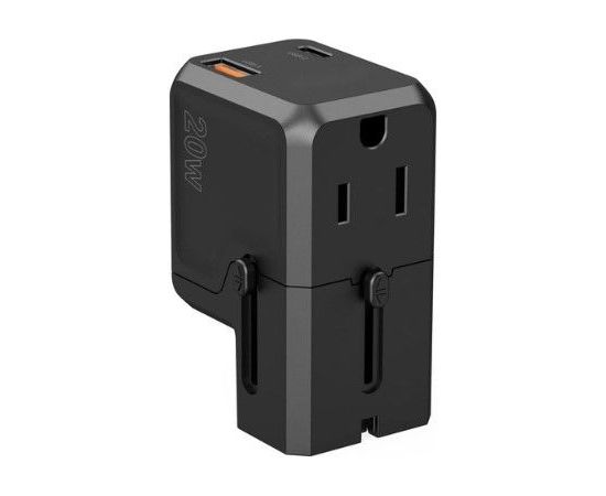 Choetech Universal  PD6038 USB-C USB-A PD 20W Travel Charger USA EU UK AU Black