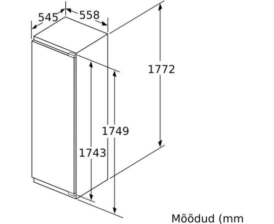 Bosch GIN81VEE0 s6 Saldētava, iebūvējama NoFrost 177cm FlatHinge