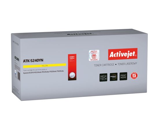 Activejet ATK-5240YN toner (replacement for Kyocera TK-5240Y; Supreme; 3000 pages; yellow)