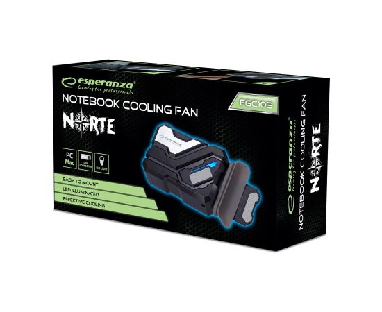 Esperanza EGC103 Cooling fan for USB LED notebook