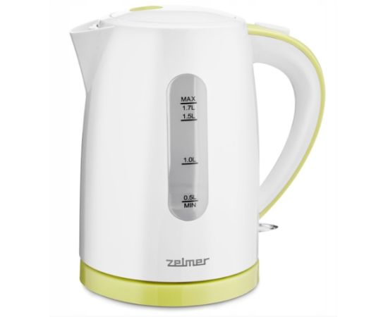 Zelmer ZCK7616L electric kettle 1.7 L 2200 W White, Yellow