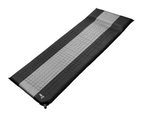 Pašpiepūšamais paklājiņš NC4340  SELF-INFLATING MAT GRAY-BLACK NILS CAMP