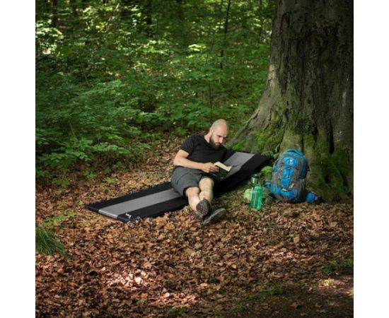 Pašpiepūšamais paklājiņš NC4340  SELF-INFLATING MAT GRAY-BLACK NILS CAMP