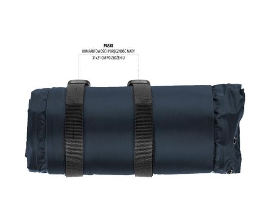 Pašpiepūšamais paklājiņš NC4008 ANTHRACITE SELF-INFLATING MAT NILS CAMP