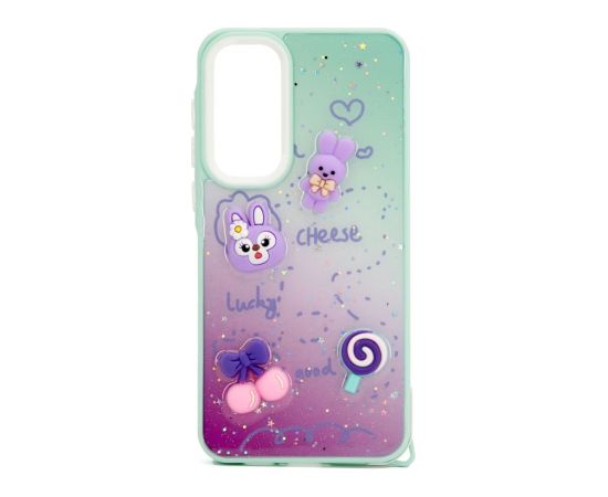iLike Samsung  Galaxy A35 EPOXY CARTOON COVER Mint