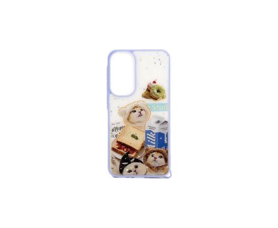 iLike Samsung  Galaxy A55 EPOXY CARTOON COVER White Blue