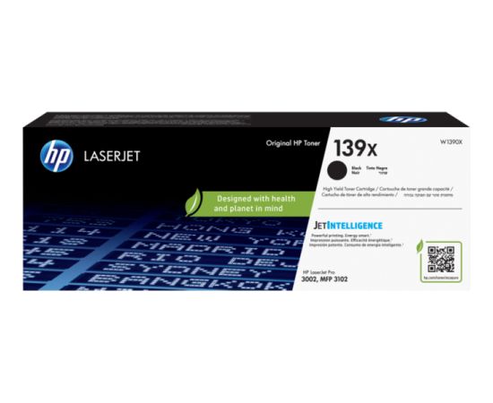 Тонер-картридж HP 139X (W1390X), черный (4000 страниц)