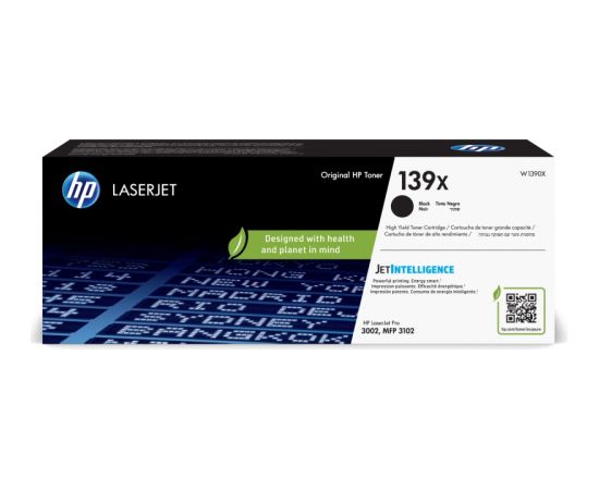 Тонер-картридж HP 139X (W1390X), черный (4000 страниц)