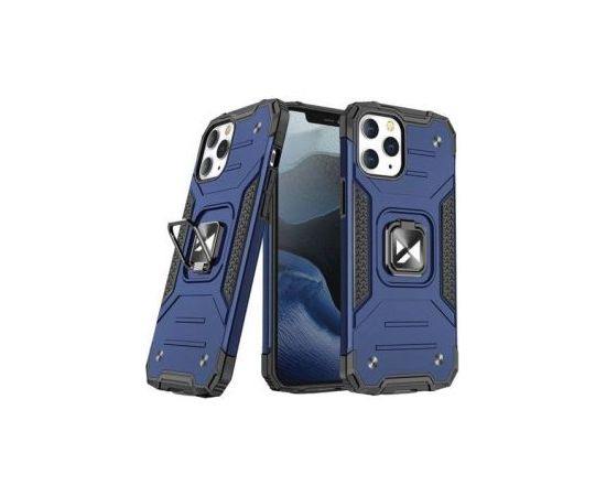 Wozinsky Apple  iPhone 13 Pro Ring Armor Case Kickstand Tough Rugged Cover Blue