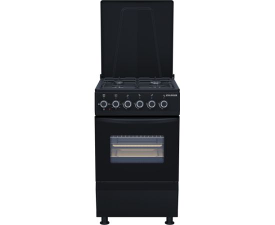 Schlosser FS4406MAZD Gāzes plīts 50cm Melna Gāzes Plītis