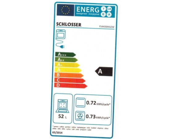 Schlosser FS4406MAZD Gāzes plīts 50cm Melna Gāzes Plītis