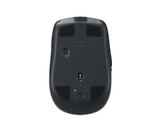 Logitech MX Anywhere 2S Wireless Mouse, RF Wireless + Bluetooth, 4000 DPI, Graphite