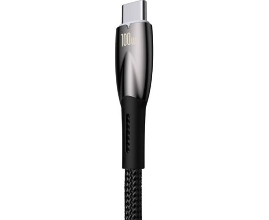 USB cable for USB-C Baseus Glimmer Series, 100W, 2m (Black)