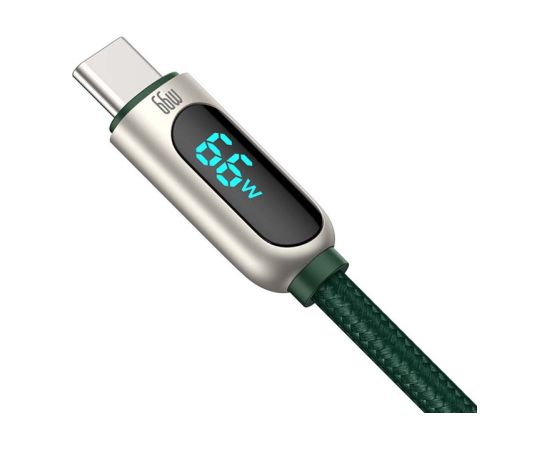 Baseus Display Cable USB to Type-C, 66W, 1m (green)