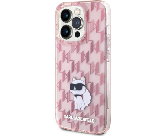Karl Lagerfeld KLHCP15XHNCMKLP iPhone 15 Pro Max 6.7" розовый жесткий чехол Monogram Choupette