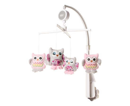 Karuselis OWLS pink 4BABY OP08  Play&Edu