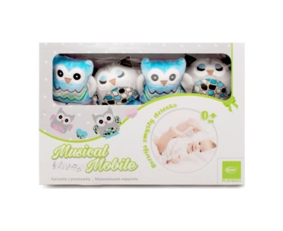 Karuselis OWLS pink 4BABY OP08  Play&Edu