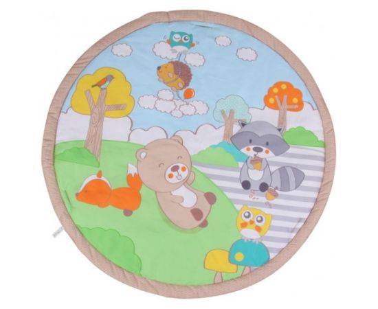 Attīstošais paklājiņš XXL FOREST FRIENDS 110x110 cm SunBaby B05.043.1.1 Akcija