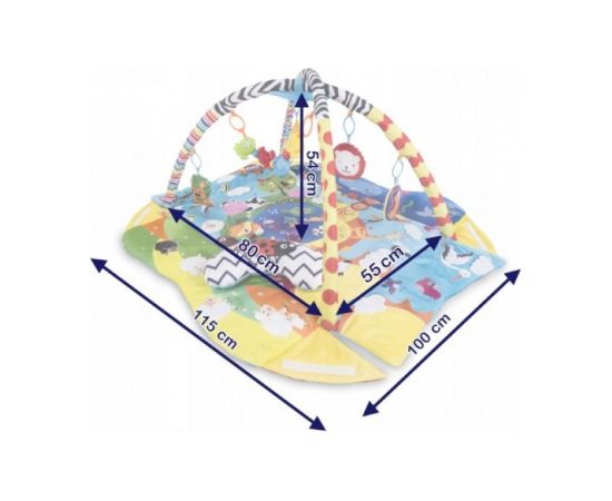 Attīstošais paklājiņš ANIKA PLUS multicolor Lionelo Развивающие коврики