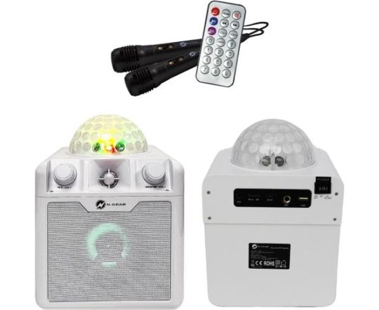 Portable Speaker N-GEAR DISCO BLOCK 410 WHITE White Wireless Bluetooth DISCOBLOCK410W