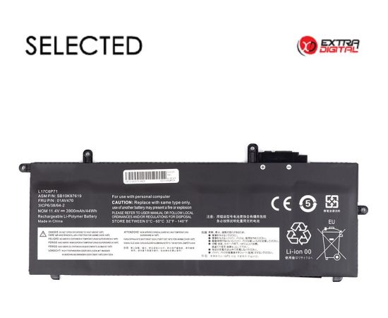Extradigital Notebook Battery LENOVO 01AV470, 3900mAh, Extra Digital Selected