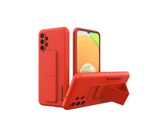 Wozinsky Samsung  Galaxy A13 5G Kickstand Case Silicone Stand Cover Red