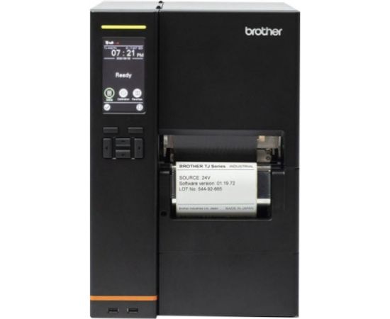 BROTHER TJ-4422TN 4-INCH INDUSTRIAL HIGH VOLUME LABEL PRINTER,203 DPI, 14 IPS, USB, SERIAL, LAN + USB-HOST, COLOUR TOUCH DISPLAY